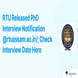 RTU Released PhD Interview Notification @rtuassam.ac.in/; Check Interview Date Here